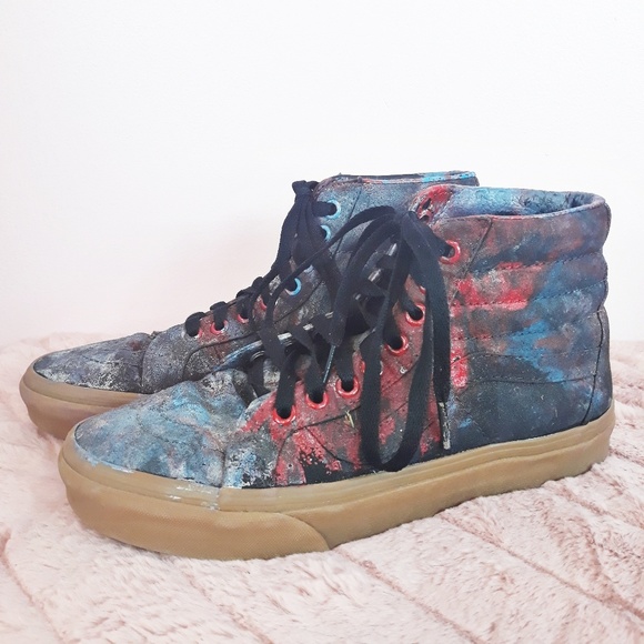 painted high top vans